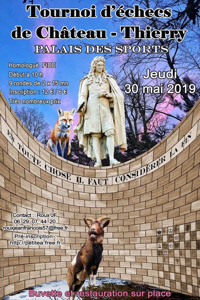Affiche tournoi open chateau thierry jeudi 30 mai 2019