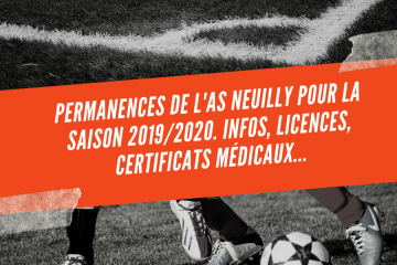 Permanences AS Neuilly Juillet et Aout 2019