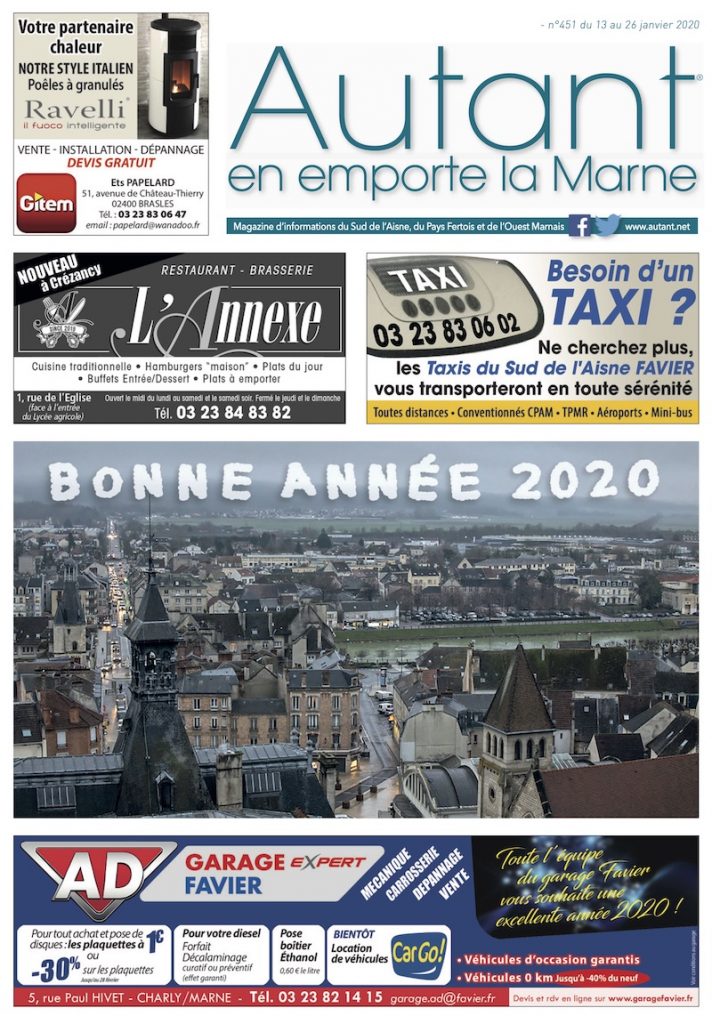 Couverture Autant en emporte la Marne 451 du 13 janvier 2020