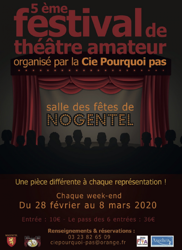 affiche festival amateur de théâtre de nogentel 2020