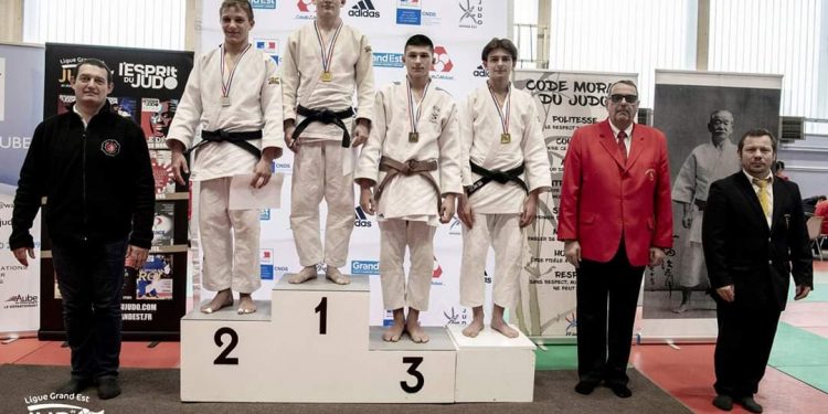 Photo Nolan Champrenault podium judo