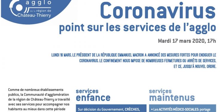 services agglo CARCT 17 mars 2020