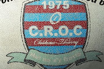Rugby avec slogan du CROC de Chateau Thierry