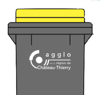 poubelles jaune recyclable agglomeration chateau thierry